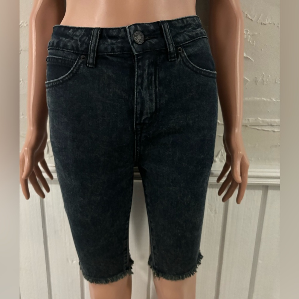 BDG dark denim shorts